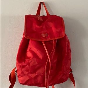 Coach Getaway Signature Hot Orange Nylon Backpack